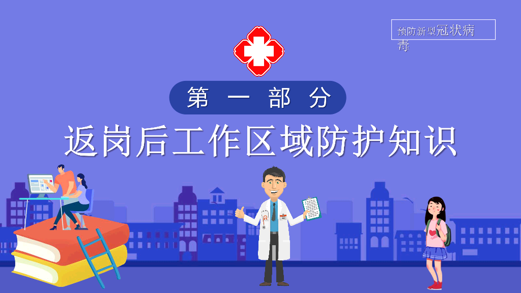 返岗复工新冠病毒预防PPT模板