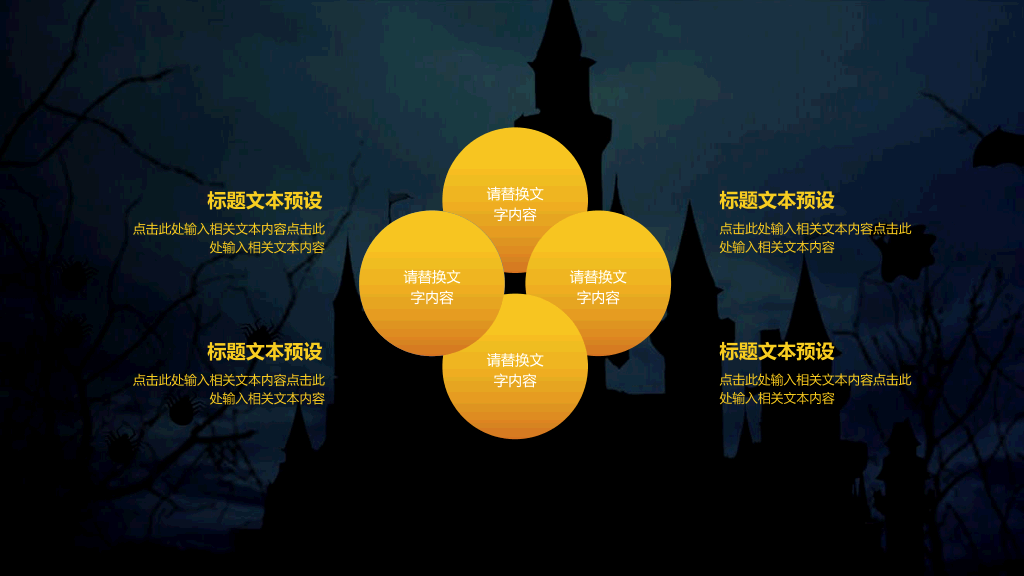 110#恐怖万圣节活动策划PPT模板