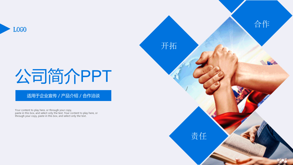 127#大气实用公司简介PPT模板