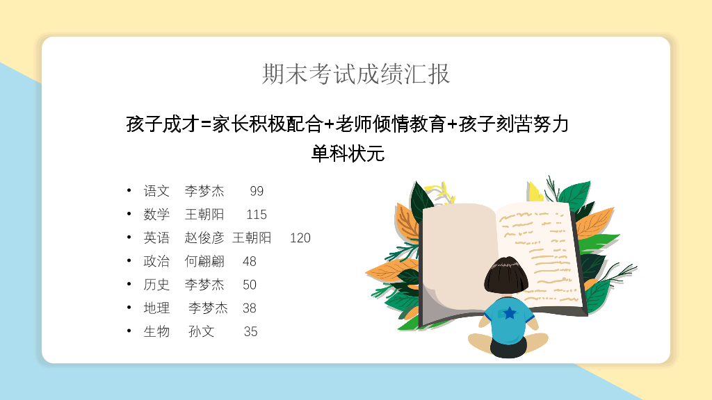 168#中学家长会主题班会PPT11
