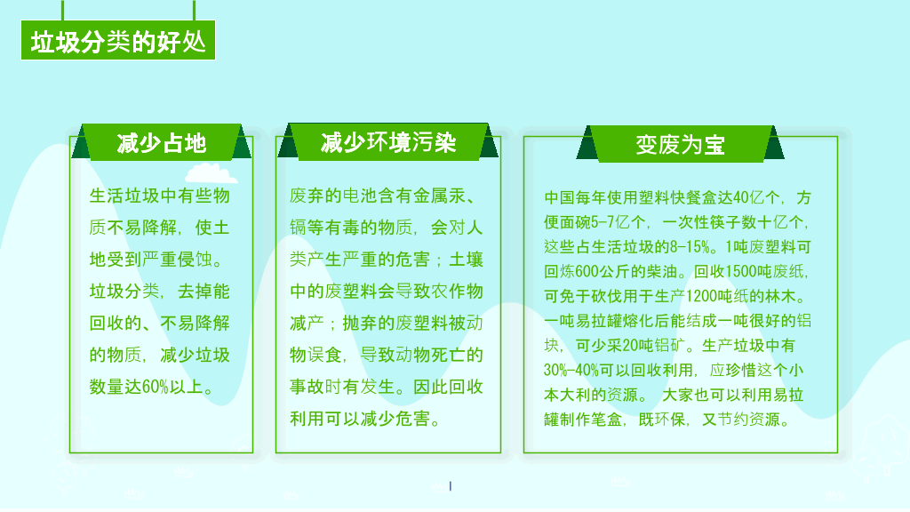 169#垃圾分类-爱护环境,人人有责主题PPT