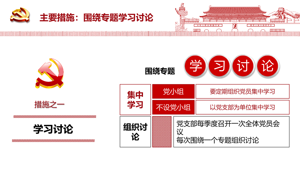 54#精品党员两学一做PPT模板