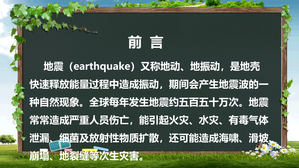 175#中小学抗震救灾主题班会PPT