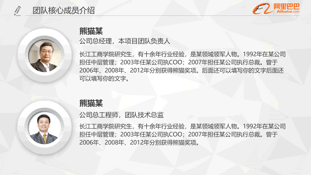 106#阿里巴巴公司专用PPT模板