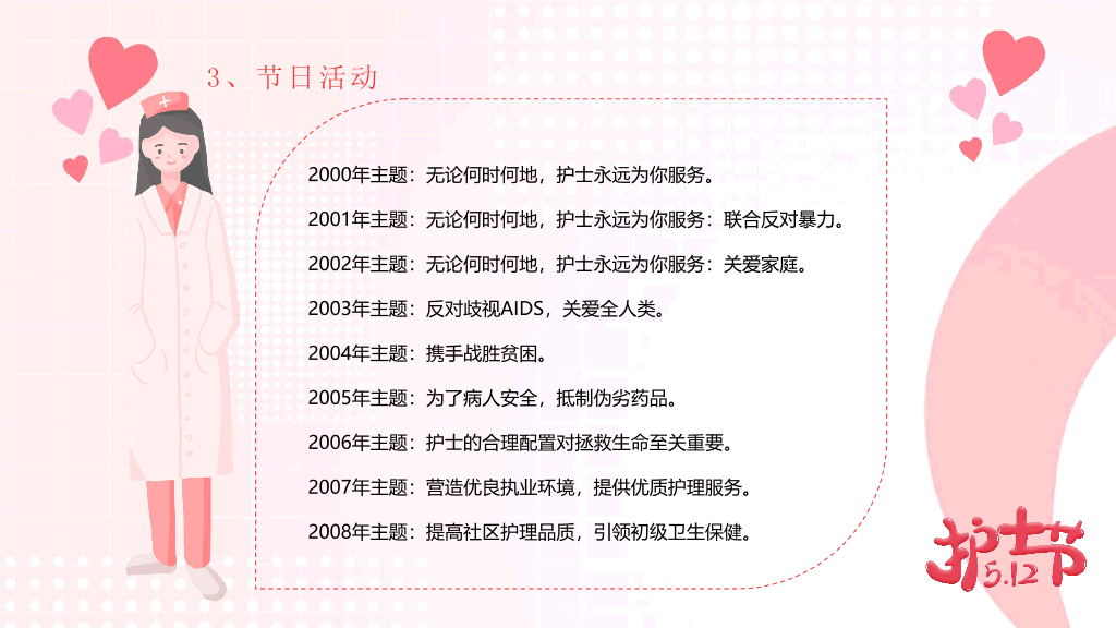 110#国际护士节活动策划PPT模板
