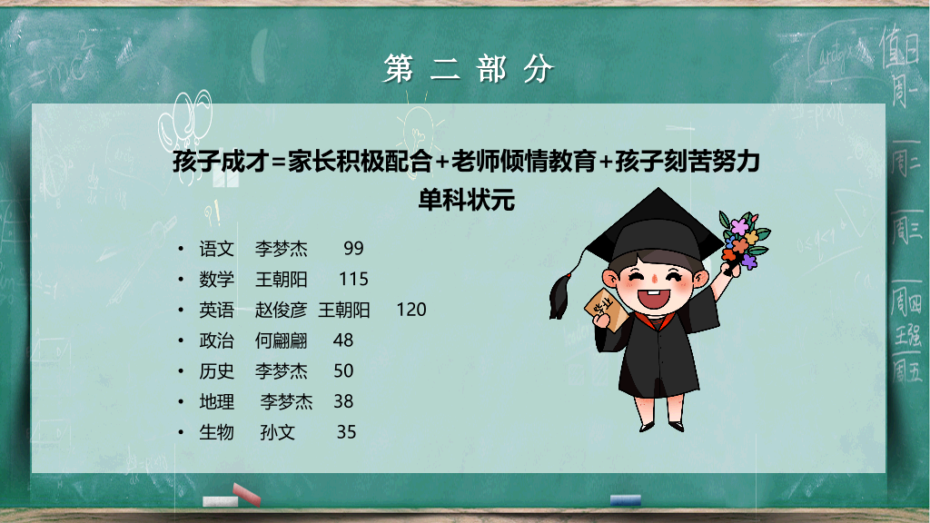 168#中学家长会主题班会PPT3