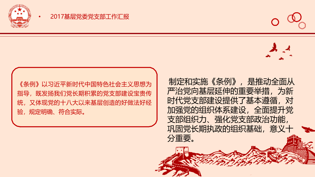 54#党支部工作条例解读PPT模板