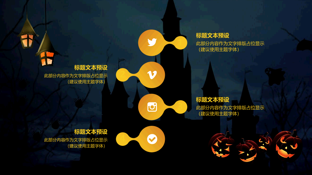 102#恐怖万圣节活动策划PPT模板