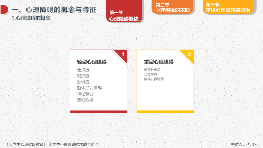 177#大学生心理障碍的求助防治主题培训PPT
