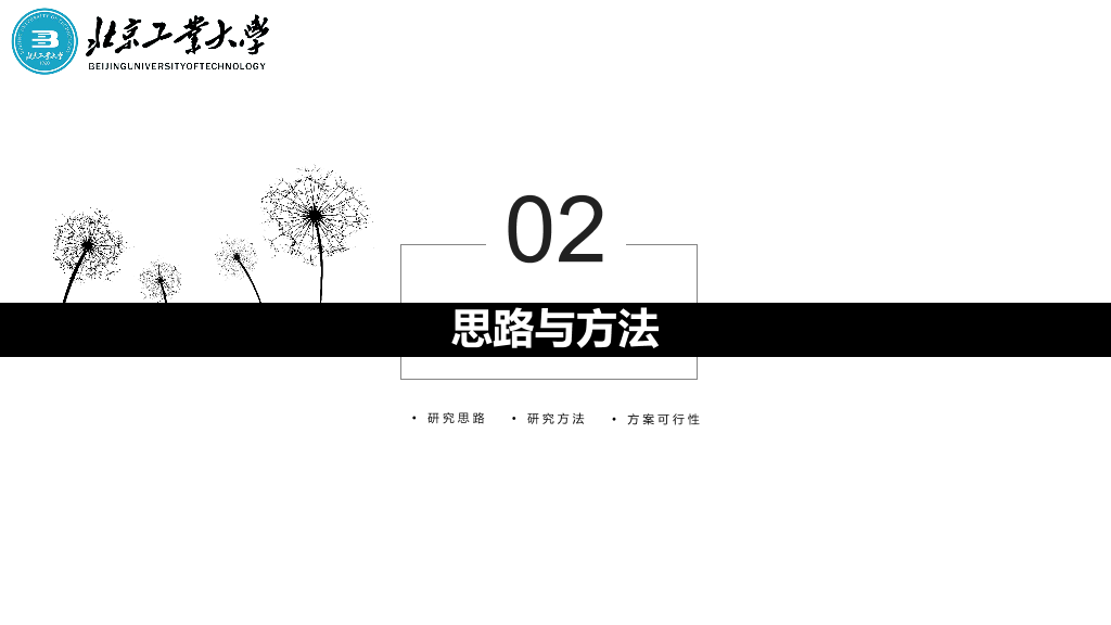 北京工业大学本科毕业论文答辩PPT