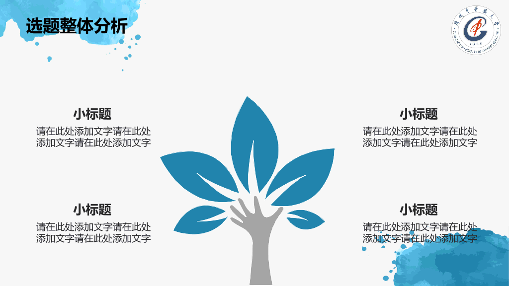 广州中医药大学本科毕业论文答辩PPT