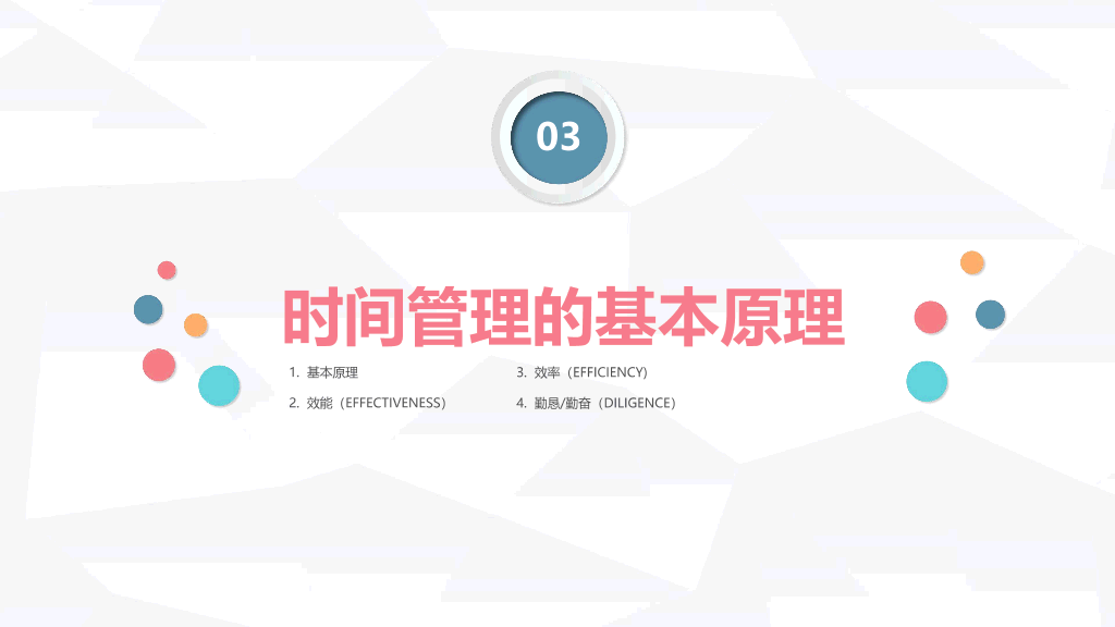 123#时间管理方法培训PPT模板