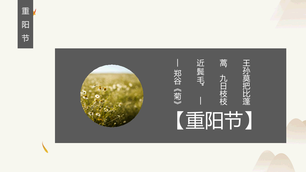 102#中国风传统节日重阳节主题PPT