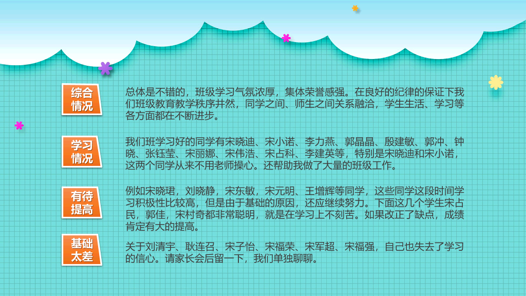 168#小学家长会主题班会PPT17
