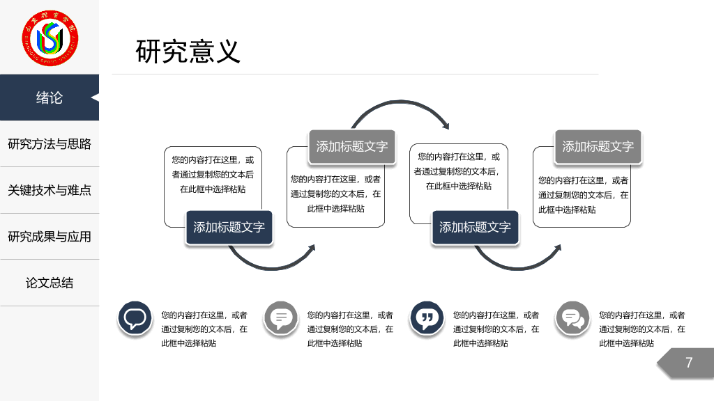 山东体育学院本科毕业论文答辩和论文选题PPT