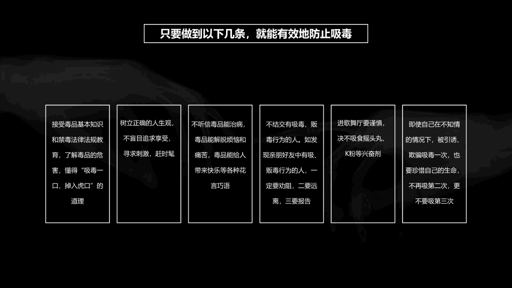 珍爱生命拒绝毒品禁毒教育课件PPT模板