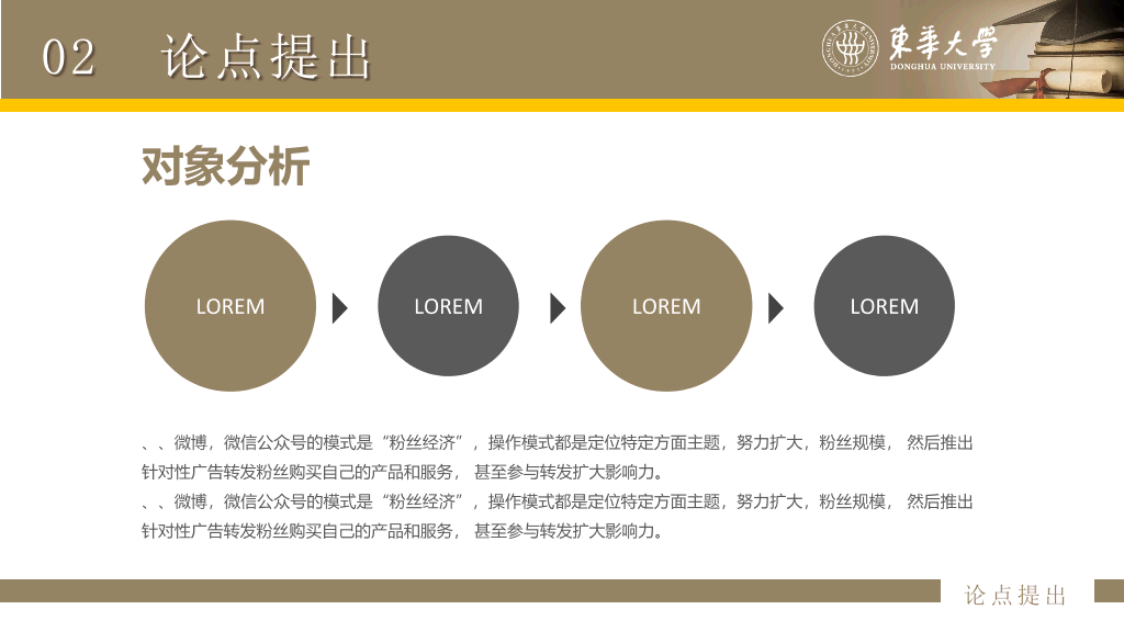 东华大学本科毕业论文答辩和论文选题PPT