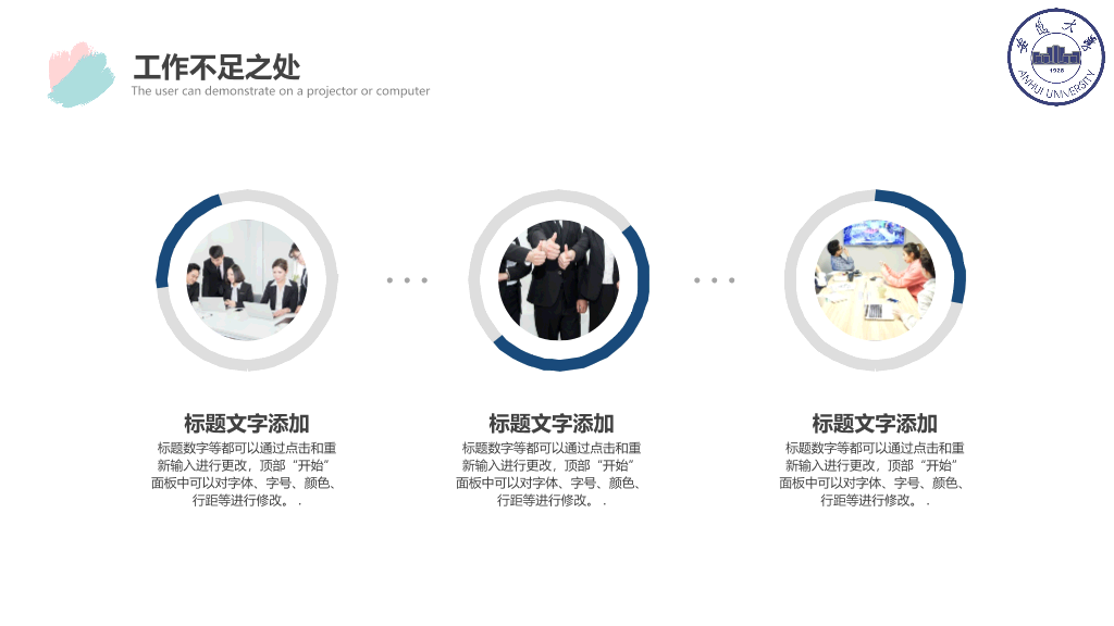 安徽大学本科毕业论文答辩PPT