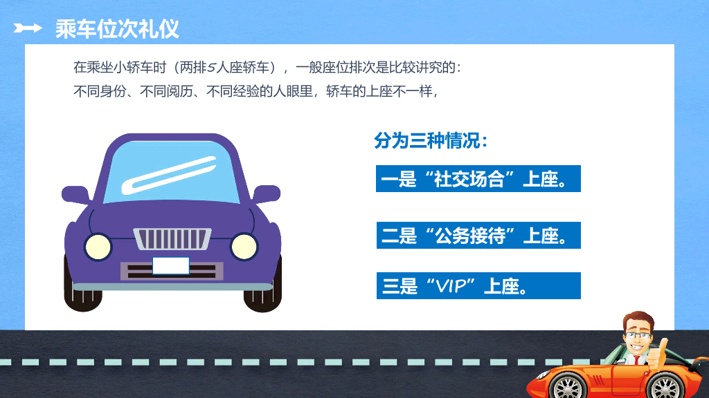 124#商务礼仪乘车礼仪培训PPT模板