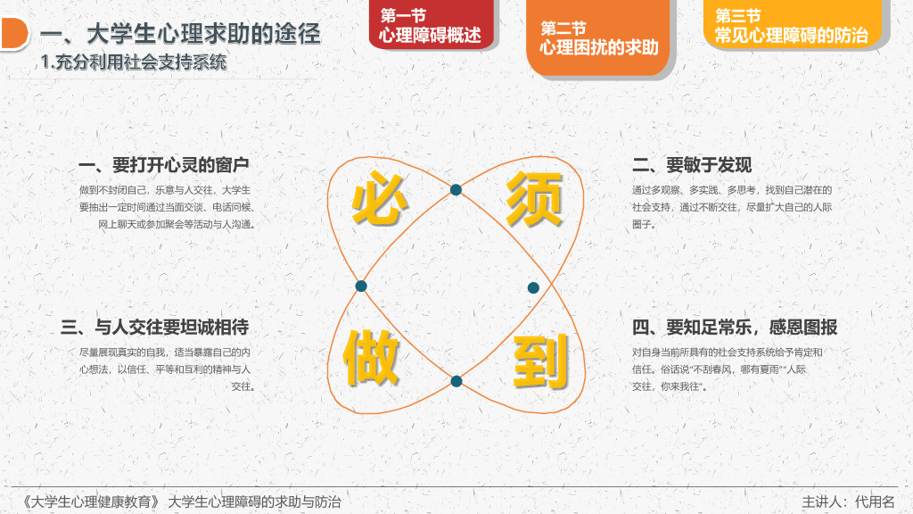 177#大学生心理障碍的求助防治主题培训PPT
