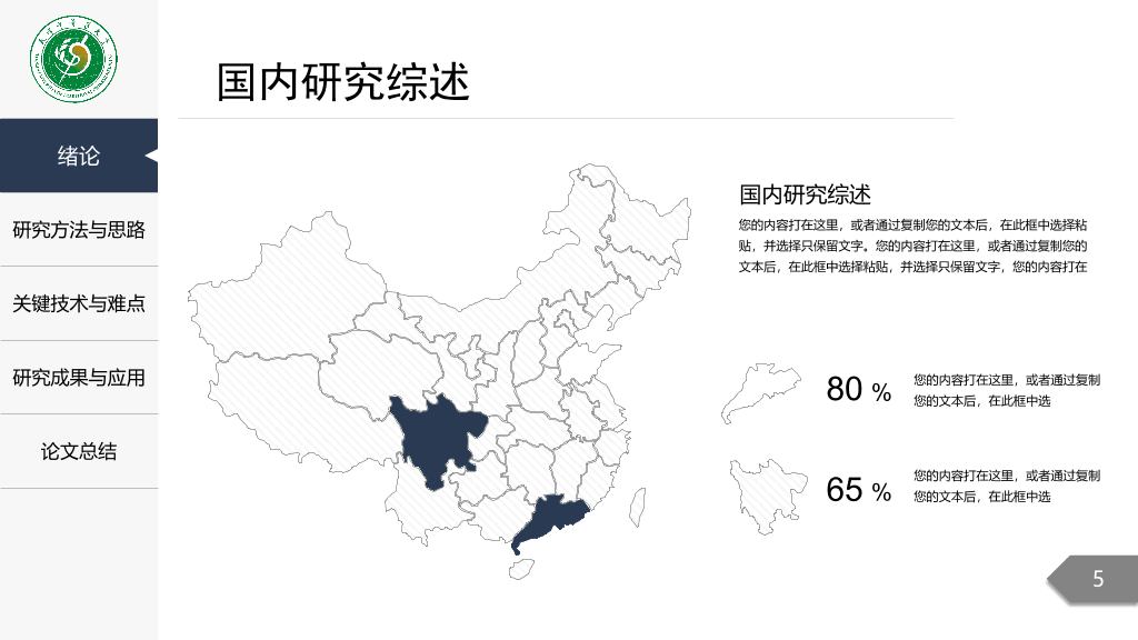 天津中医药大学本科毕业论文答辩PPT