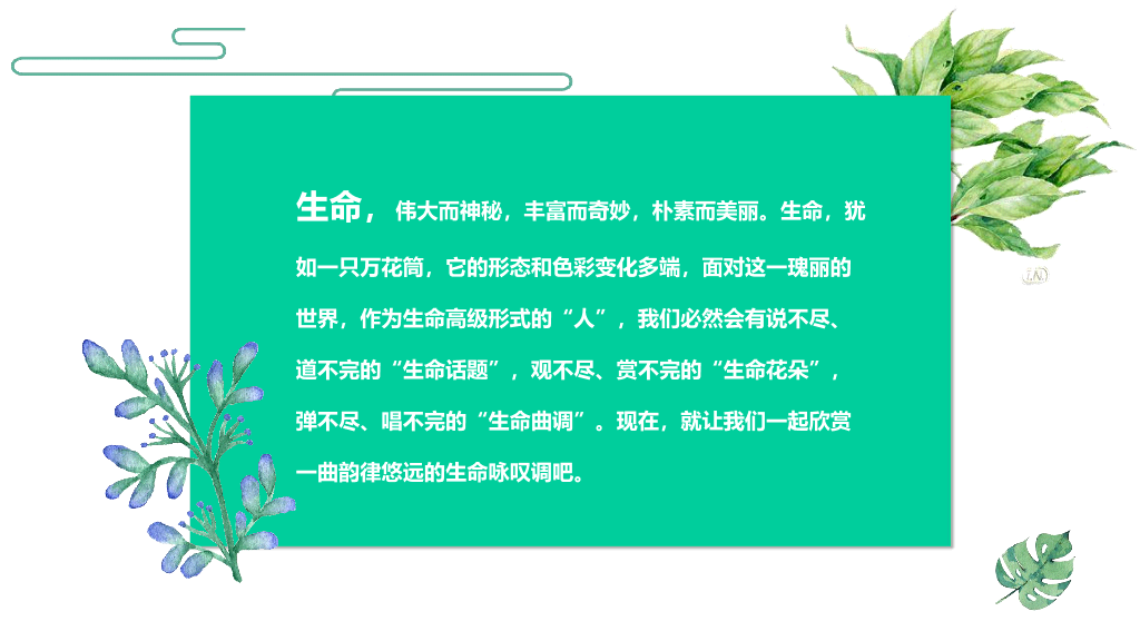 170#谈生命PPT课件