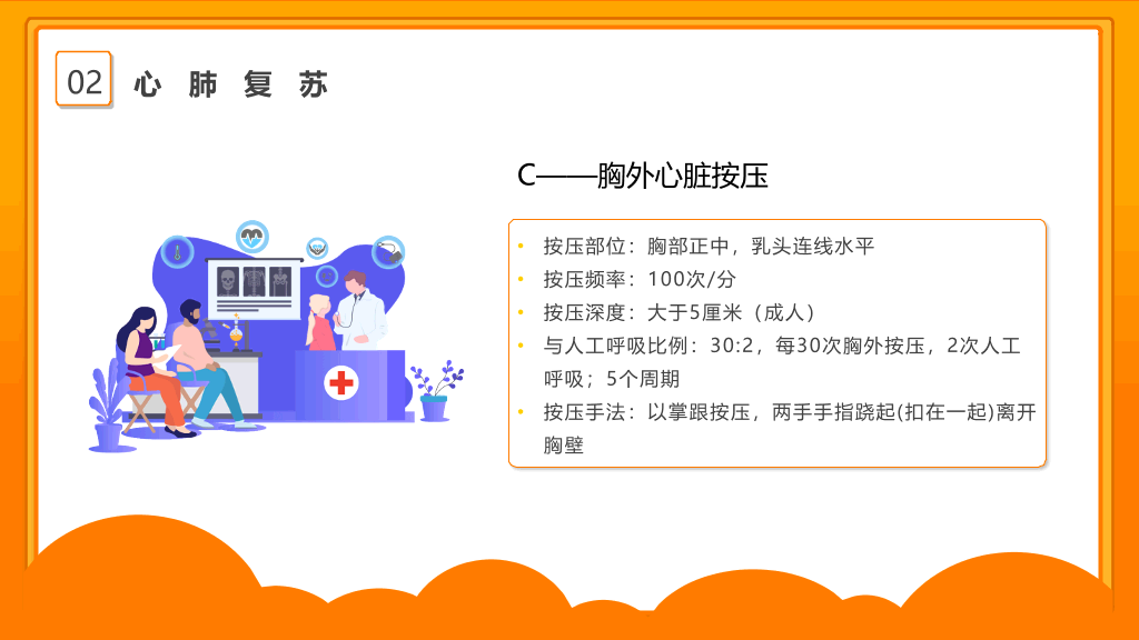 105#心肺复苏急救知识培训PPT模板