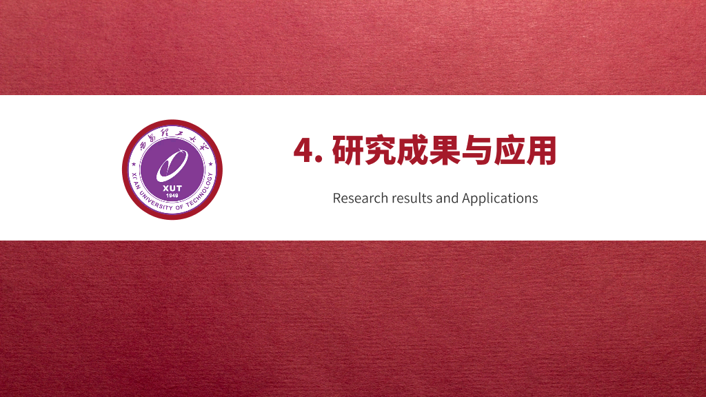 西安理工大学本科毕业论文答辩PPT