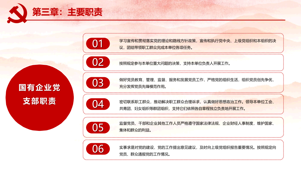 54#国有企业基层组织工作条例PPT模板