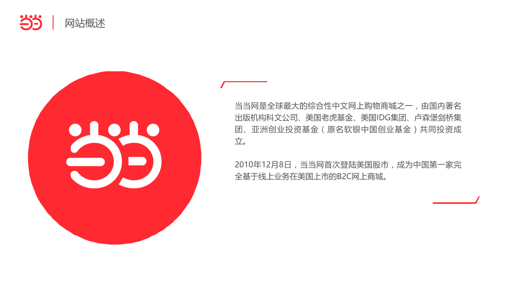 当当网电子商务网站分析