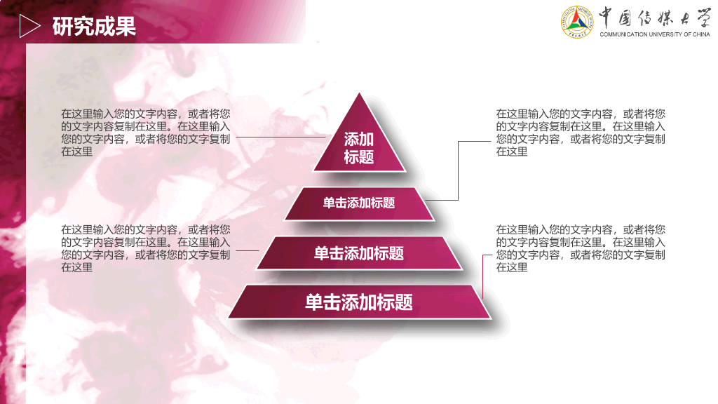 中国传媒大学本科毕业论文答辩PPT