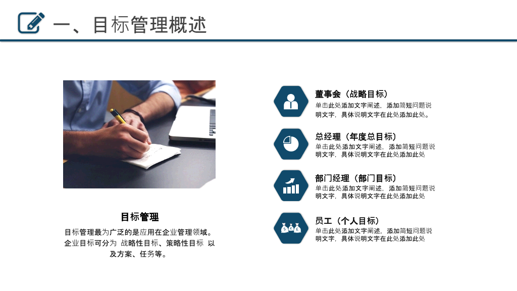 130#目标决定高度目标管理培训PPT模板