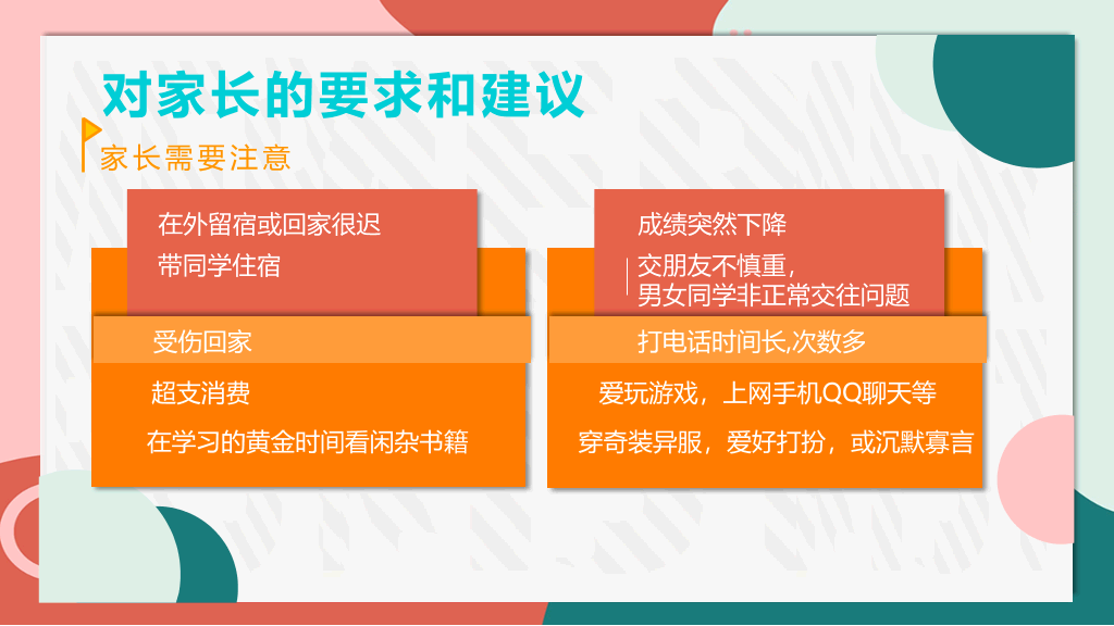 168#中学家长会主题班会PPT13