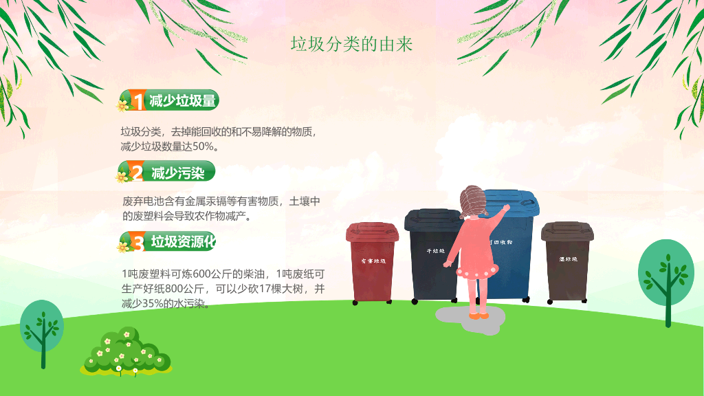 169#垃圾分类从我做起知识讲座主题PPT
