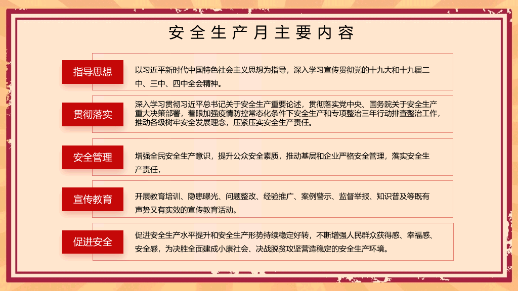 130#安全生产月活动培训PPT模板