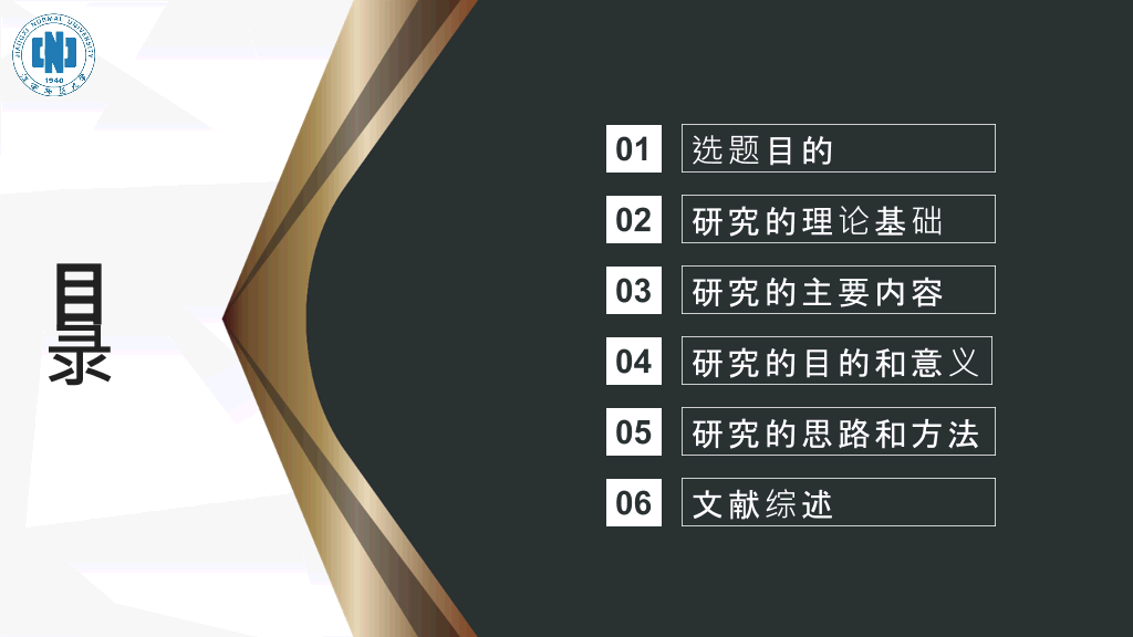 江西师范大学本科毕业论文答辩PPT