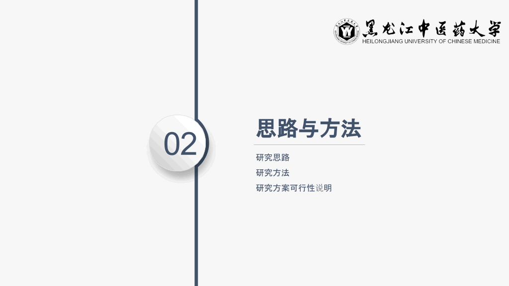 黑龙江中医药大学本科毕业论文答辩和论文选题PPT