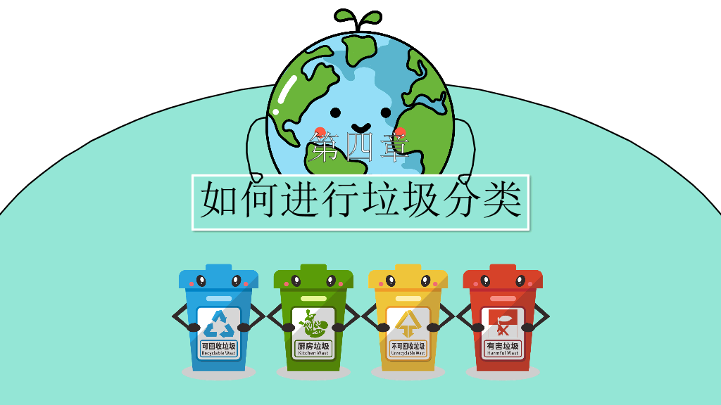 169#保护地球,社区或学校垃圾分类知识介绍PPT
