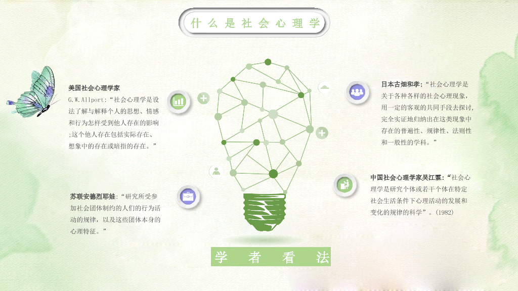 177#中国风漫谈社会心理学教育培训PPT