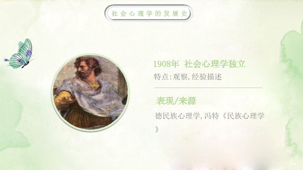 177#中国风漫谈社会心理学教育培训PPT