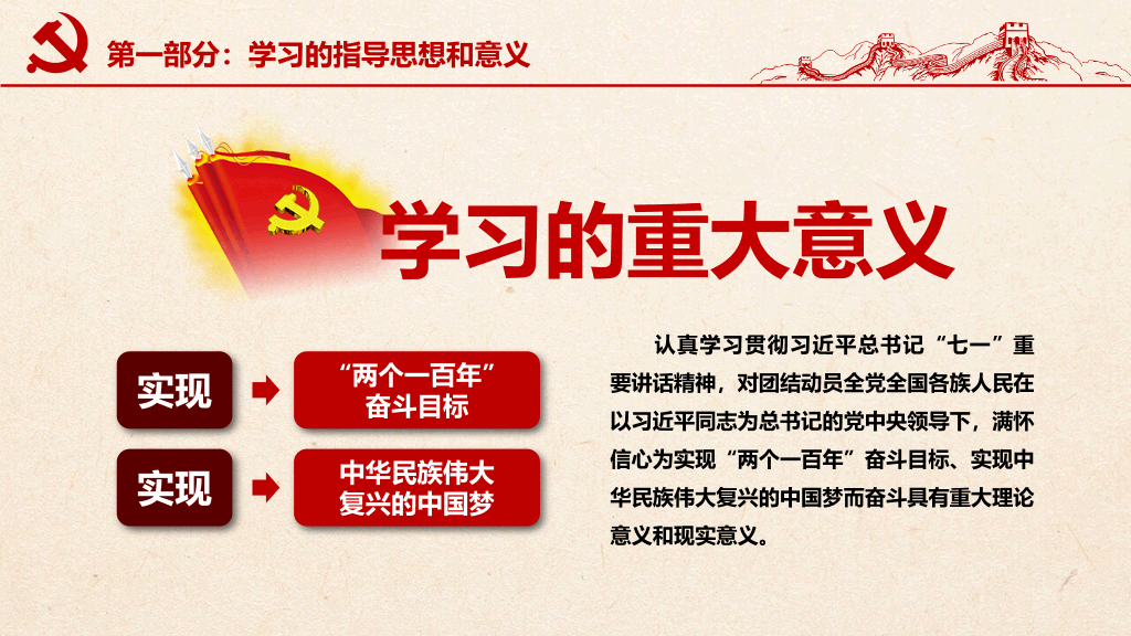 54#不忘初心继续前进PPT模板