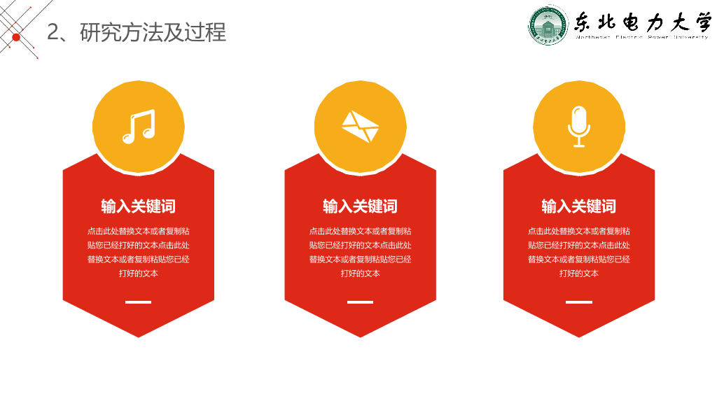 东北电力大学本科毕业论文答辩PPT