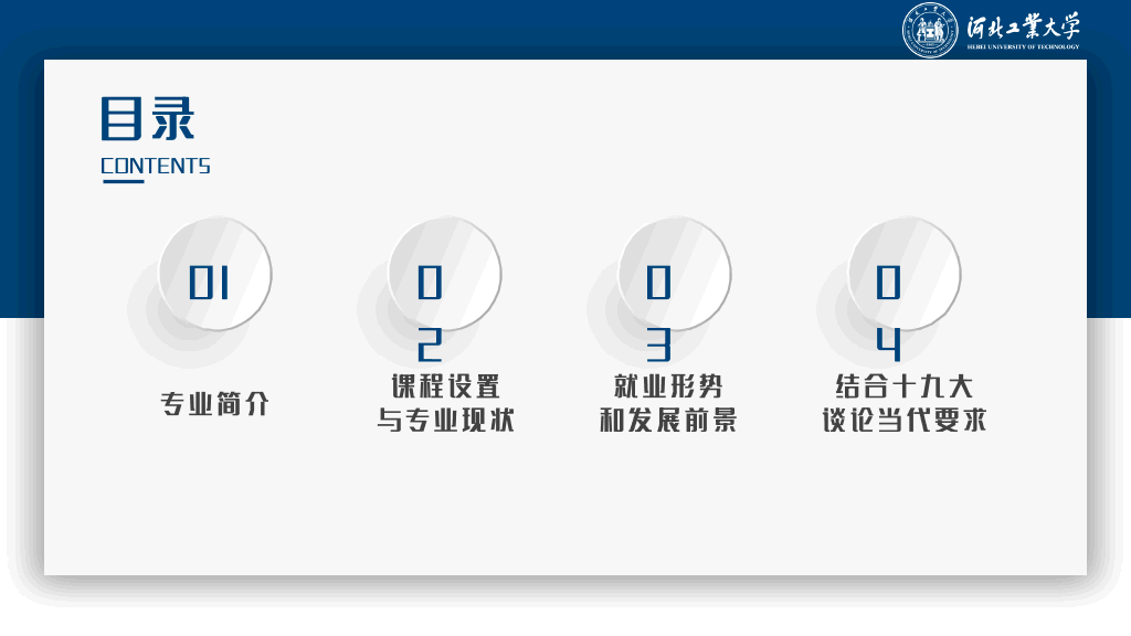 河北工业大学本科毕业论文答辩和论文选题PPT