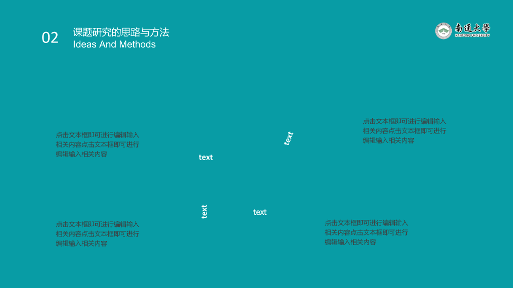 南通大学本科毕业论文答辩PPT
