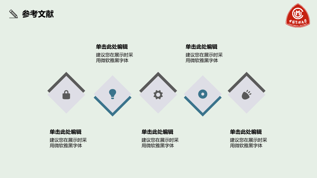中国医科大学本科毕业论文答辩PPT