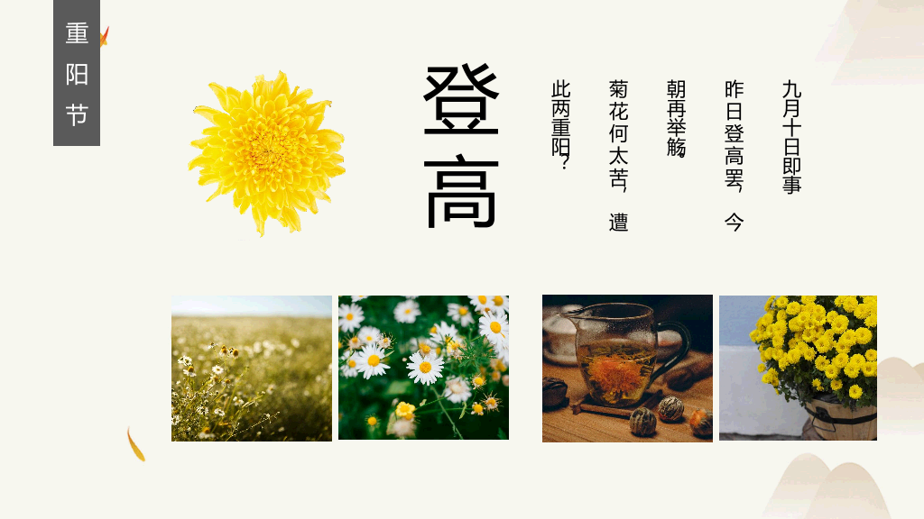 102#中国风传统节日重阳节主题PPT