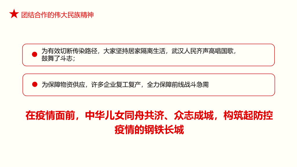 54#疫情中锤炼民族精神PPT模板