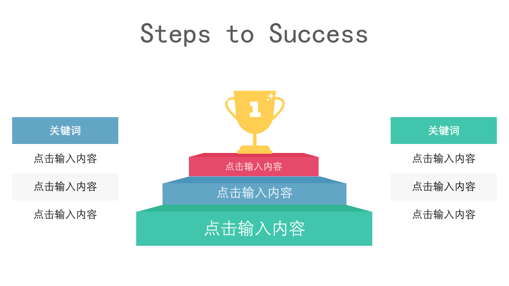多图表清新简约商务PPT模板