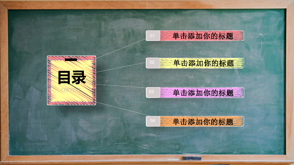 170#教学说课黑板风格主题PPT