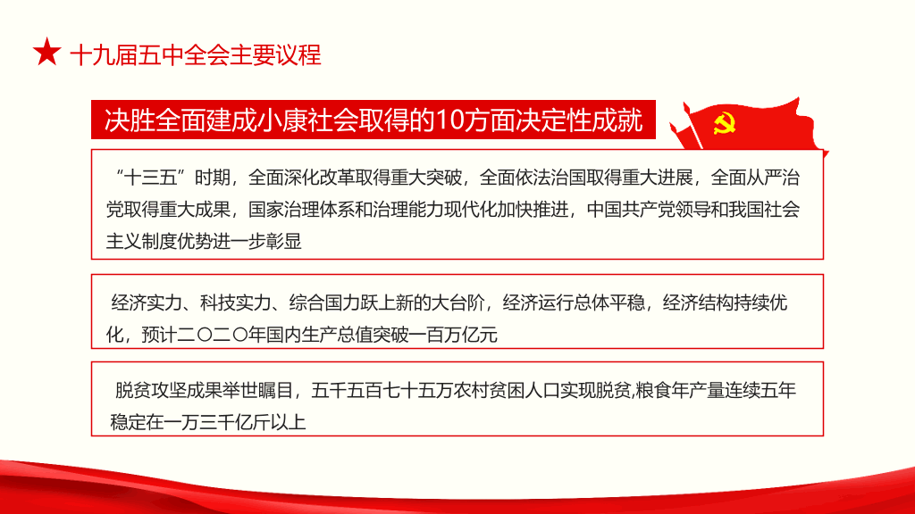 54#十九届五中全会解读PPT模板